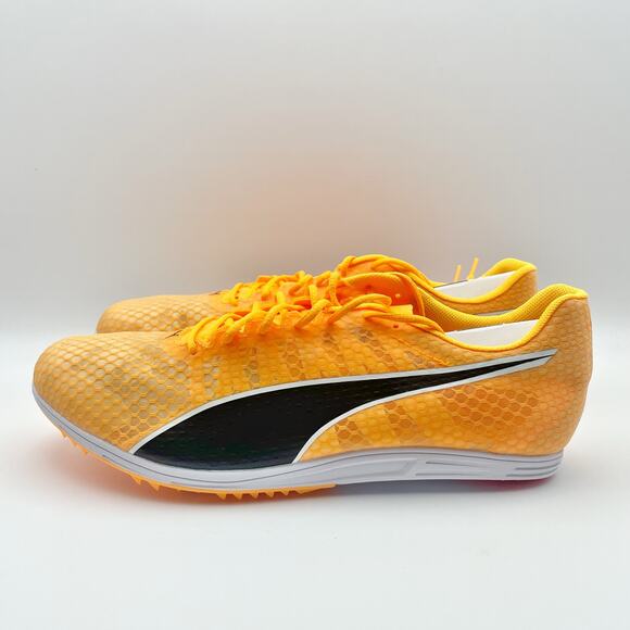 Puma Men's EvoSpeed Distance 11 Running Shoe Size 9.5 Orange Black Track NIB - Picture 6 of 12